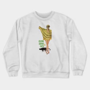 Crime Shows & Cats Crewneck Sweatshirt